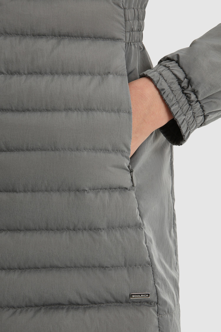 Violet gesteppter Parka mit Kapuze