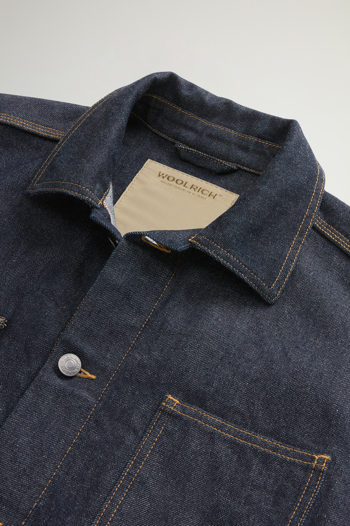 Overshirt aus japanischem Raw Denim Blau photo 6 | Woolrich