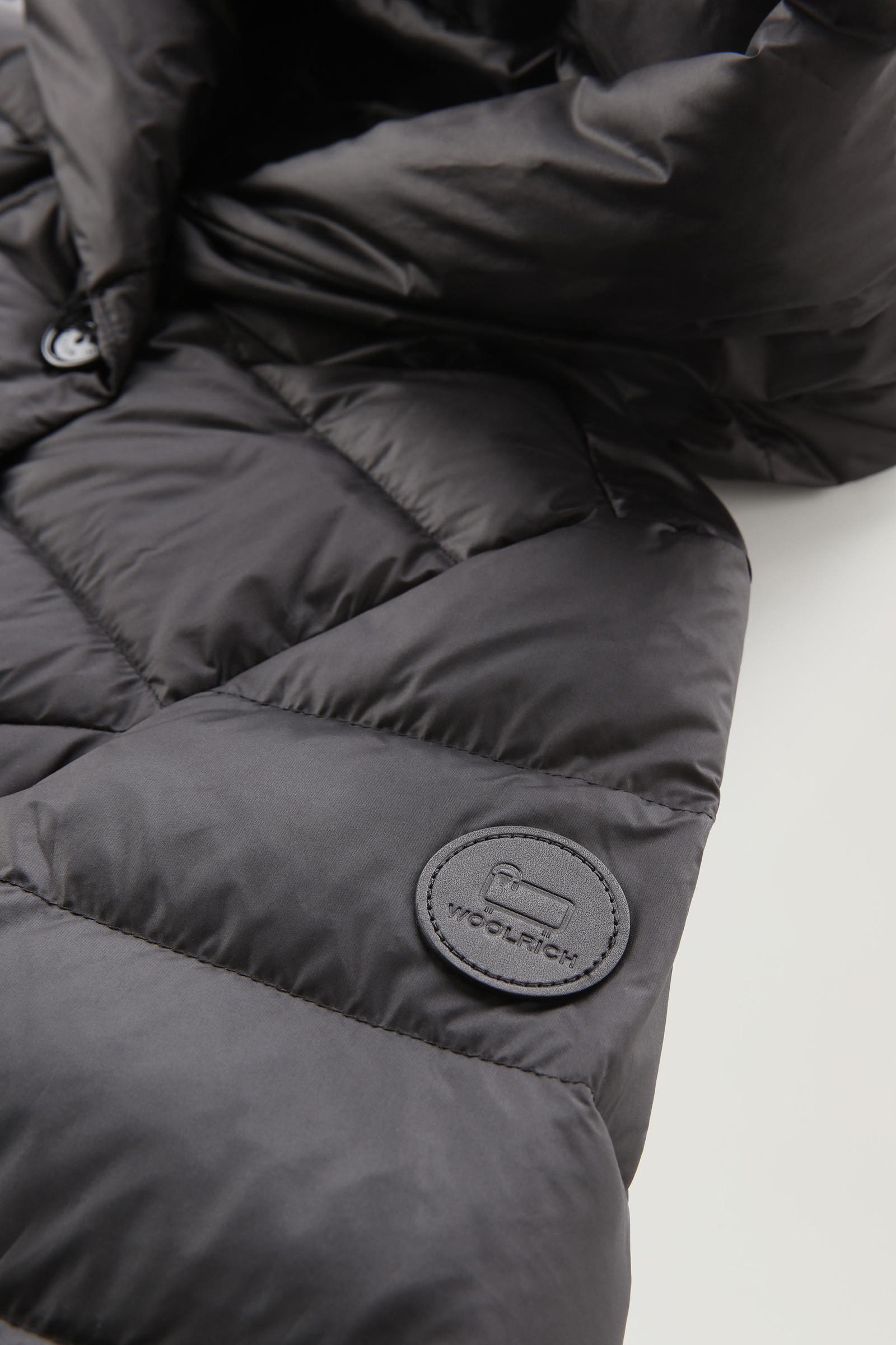 Girls' Microfiber Puffy Parka Black photo 4 | Woolrich