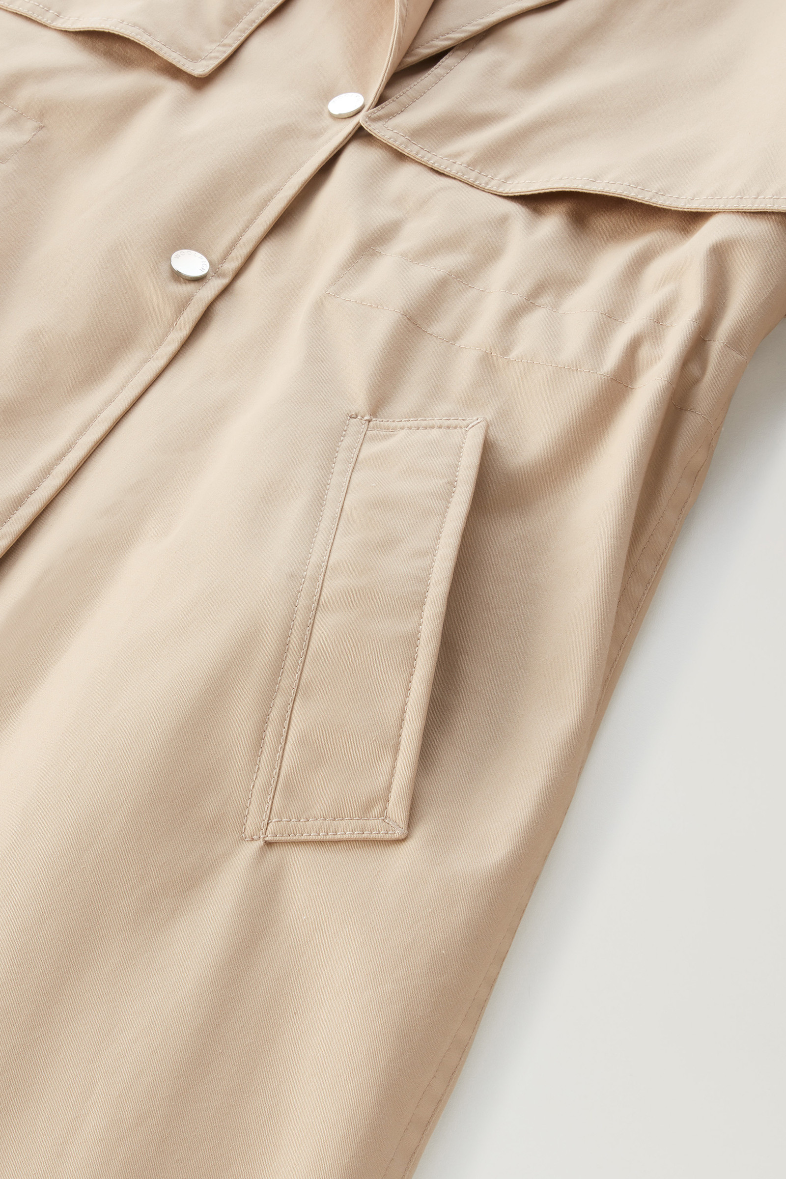 Havice Trench Coat in Pure Cotton Beige photo 9 | Woolrich