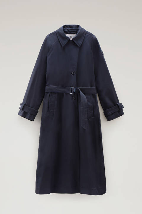 Trench Lakeside en coton Bleu photo 2 | Woolrich