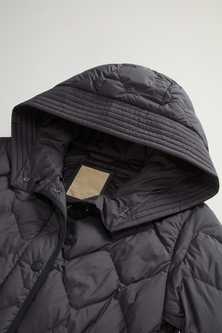 Heritage Parka in Microfiber with Hood and Visor Black photo 6 | Woolrich