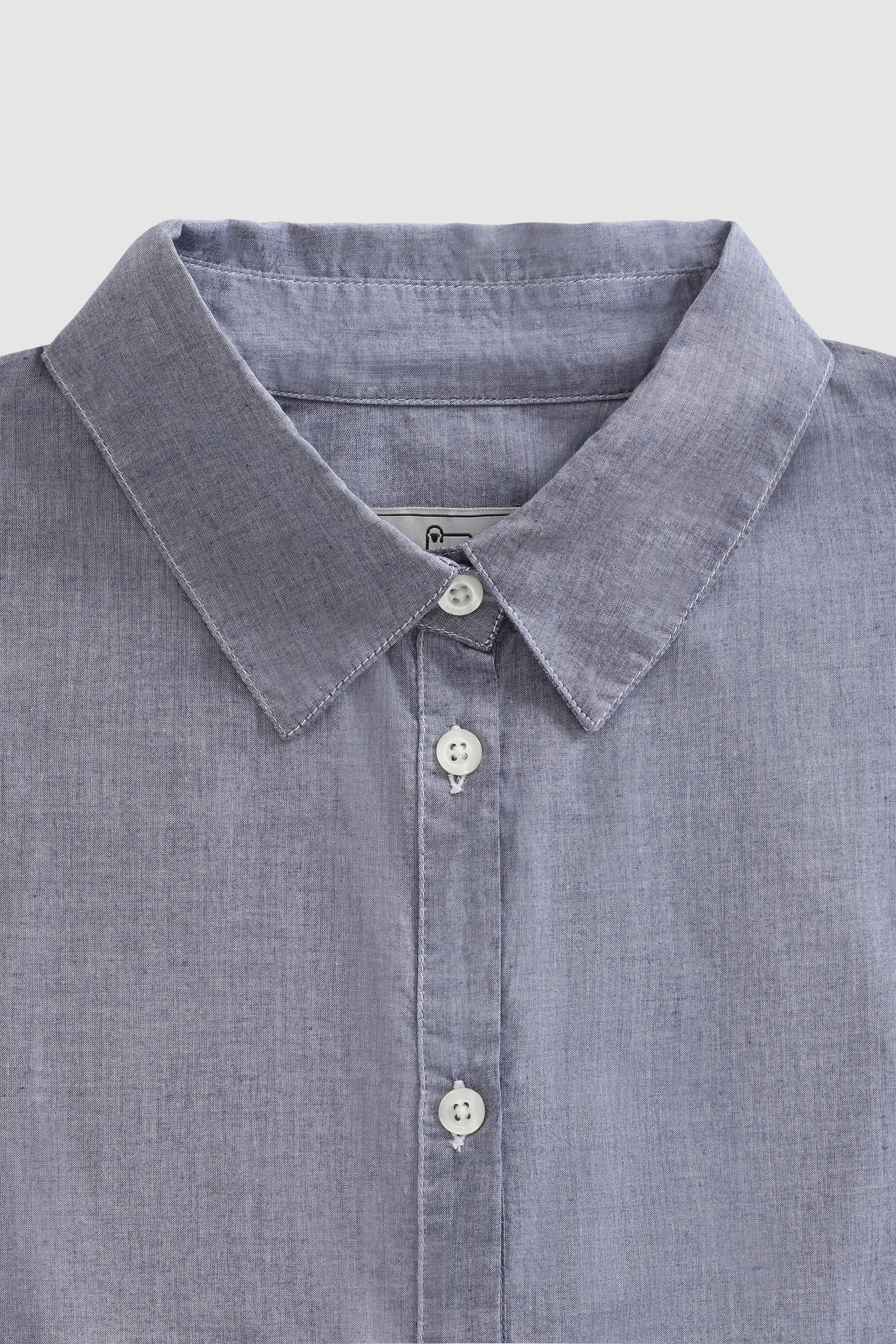 Long Dress in Light Chambray Cotton Blue photo 5 | Woolrich