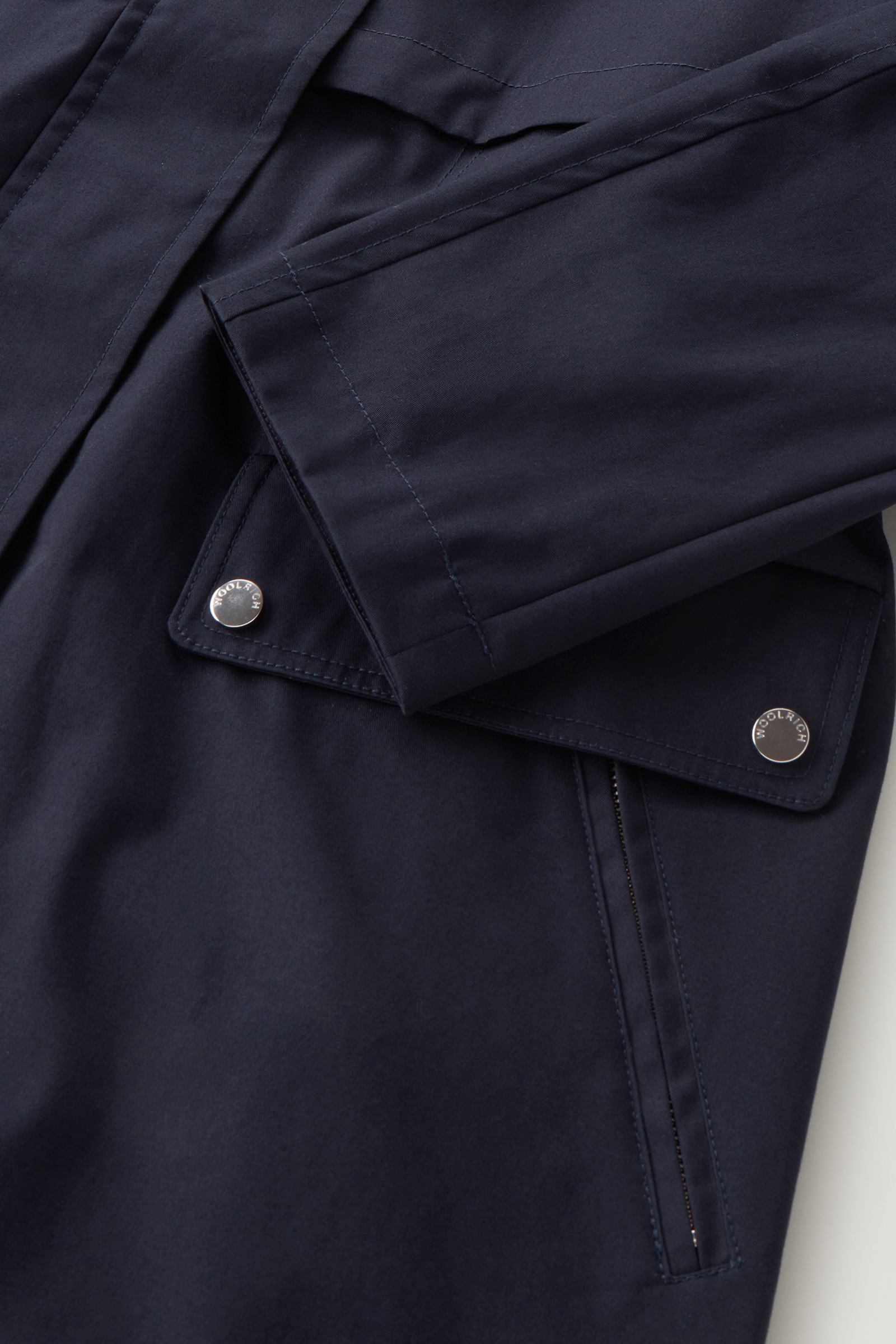 Havice Summer Parka en pur coton bleu photo 8 | Woolrich