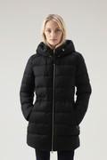 Luxury Parka Crafted with a Loro Piana Fabric in Wool and Silk Blend