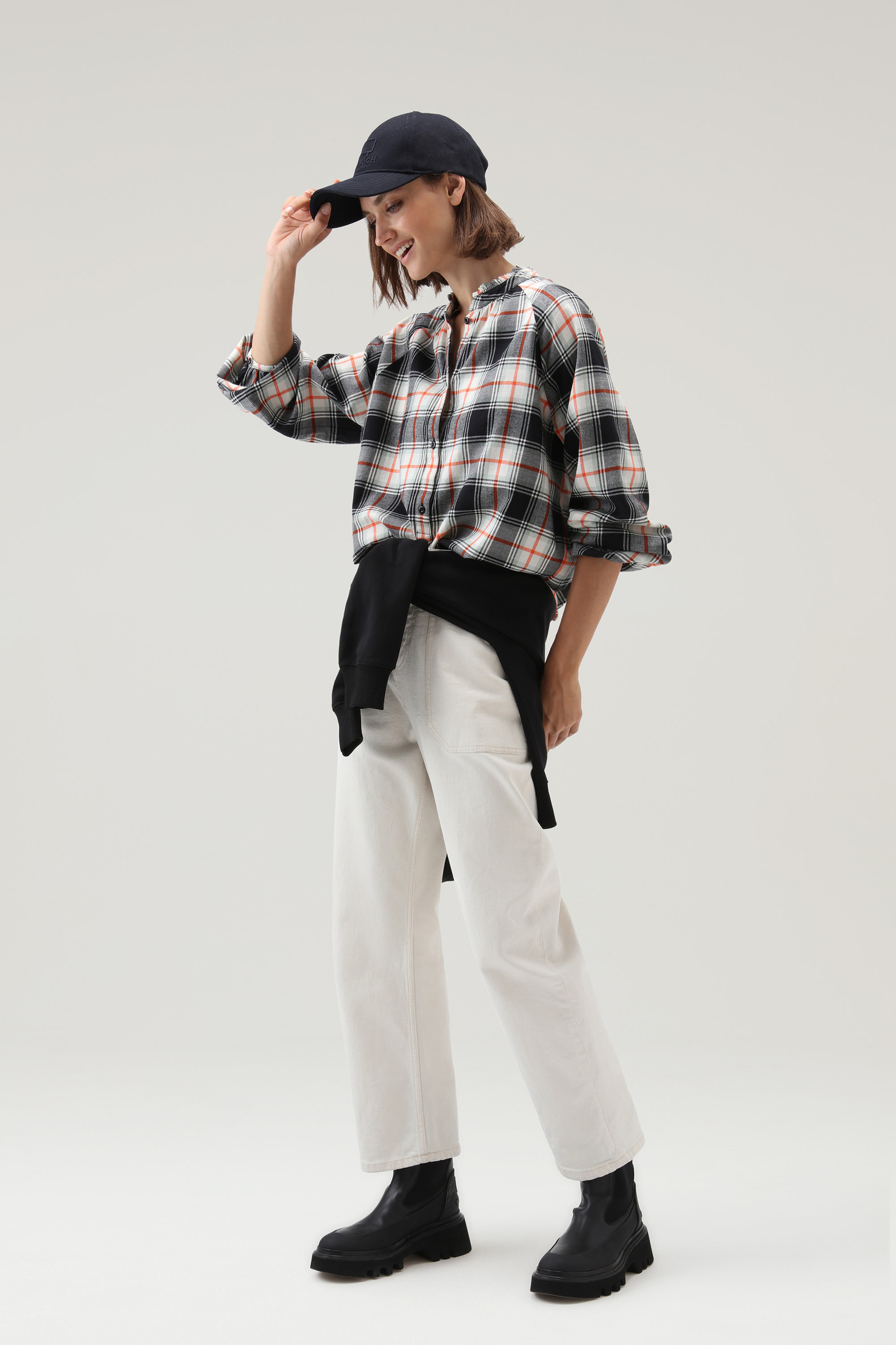 Light Flannel Check Blouse Red photo 2 | Woolrich