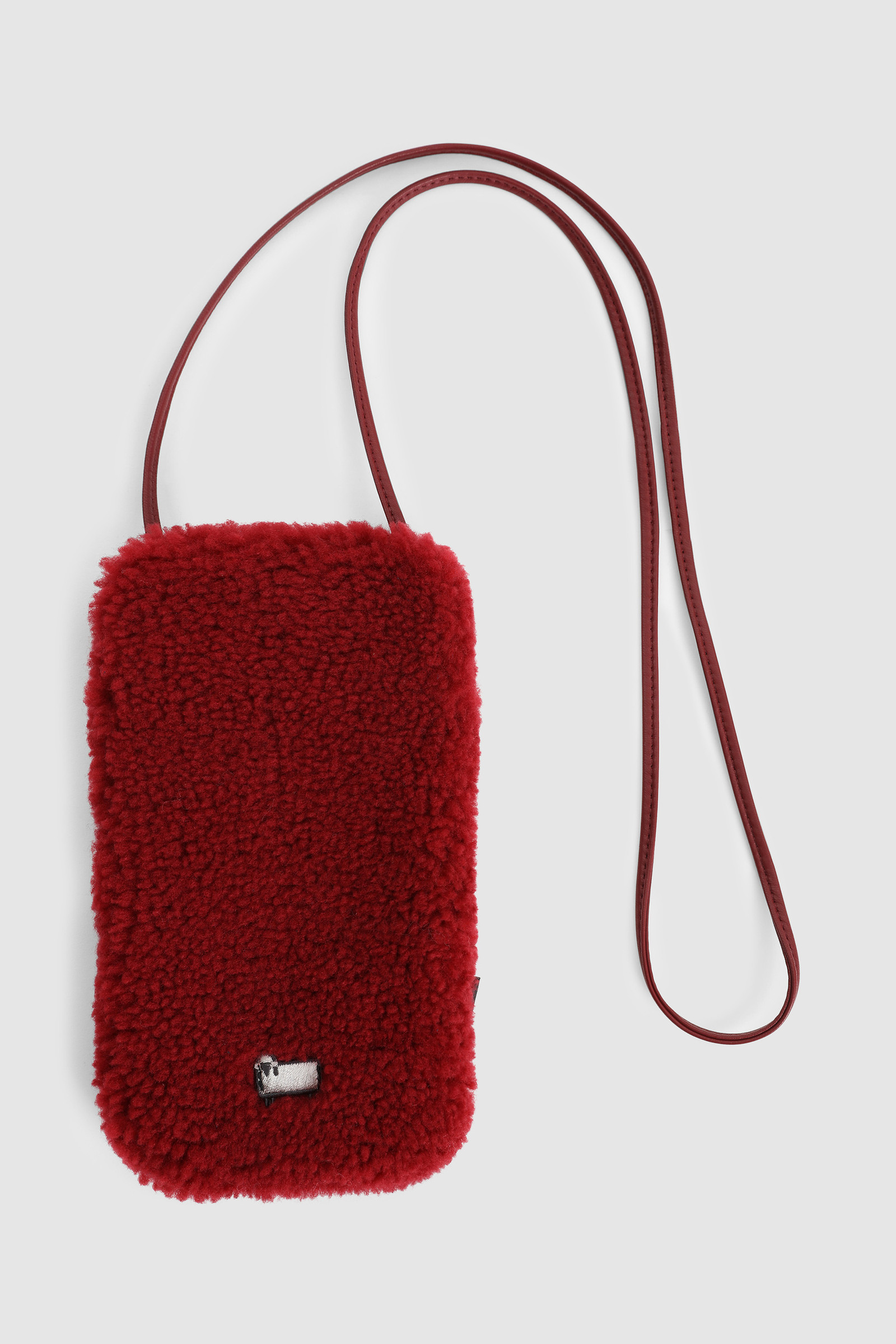 Woolrich X Toasties Phone Case with Neck Strap Red | Woolrich