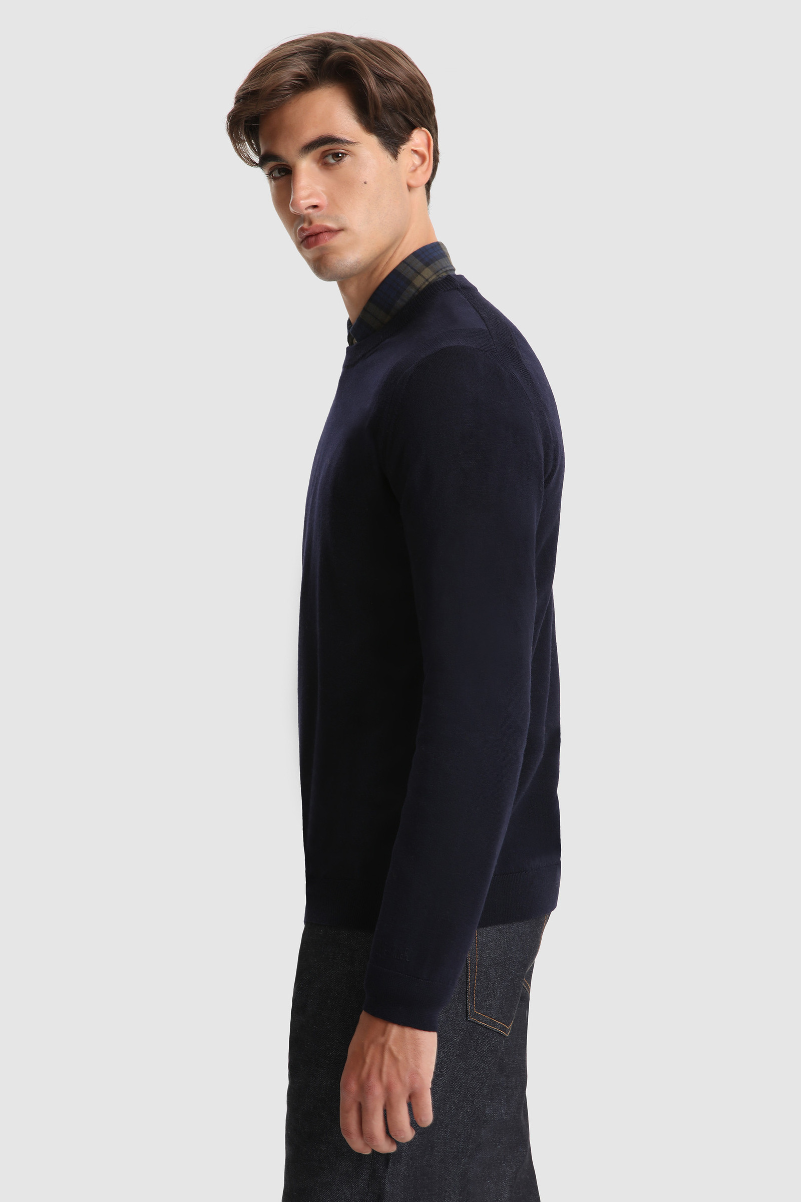 Crewneck Sweater in extra fine Merino wool