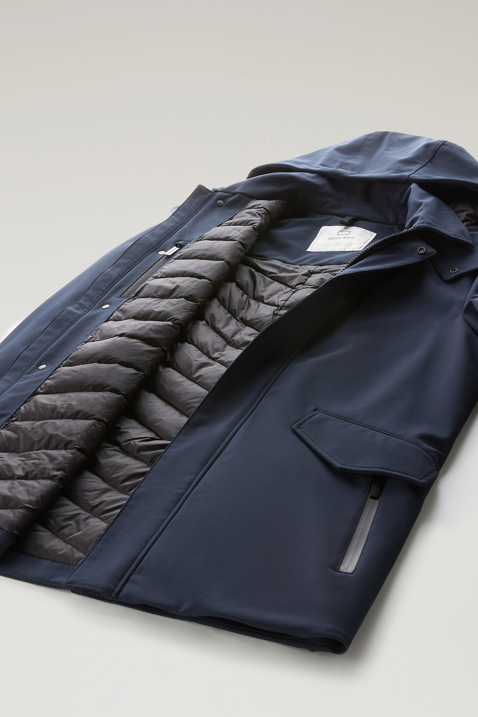 Manteau Barrow Mac en Tech Softshell bleu photo 11 | Woolrich