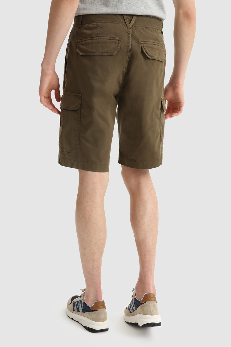 Pantalones cortos Cargo de algodón elástico