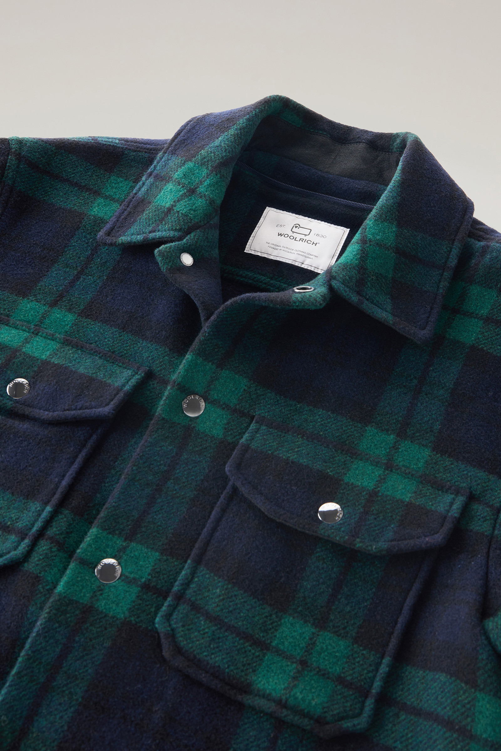 Overshirt with Detachable Padded Bib and Hood Black photo 7 | Woolrich