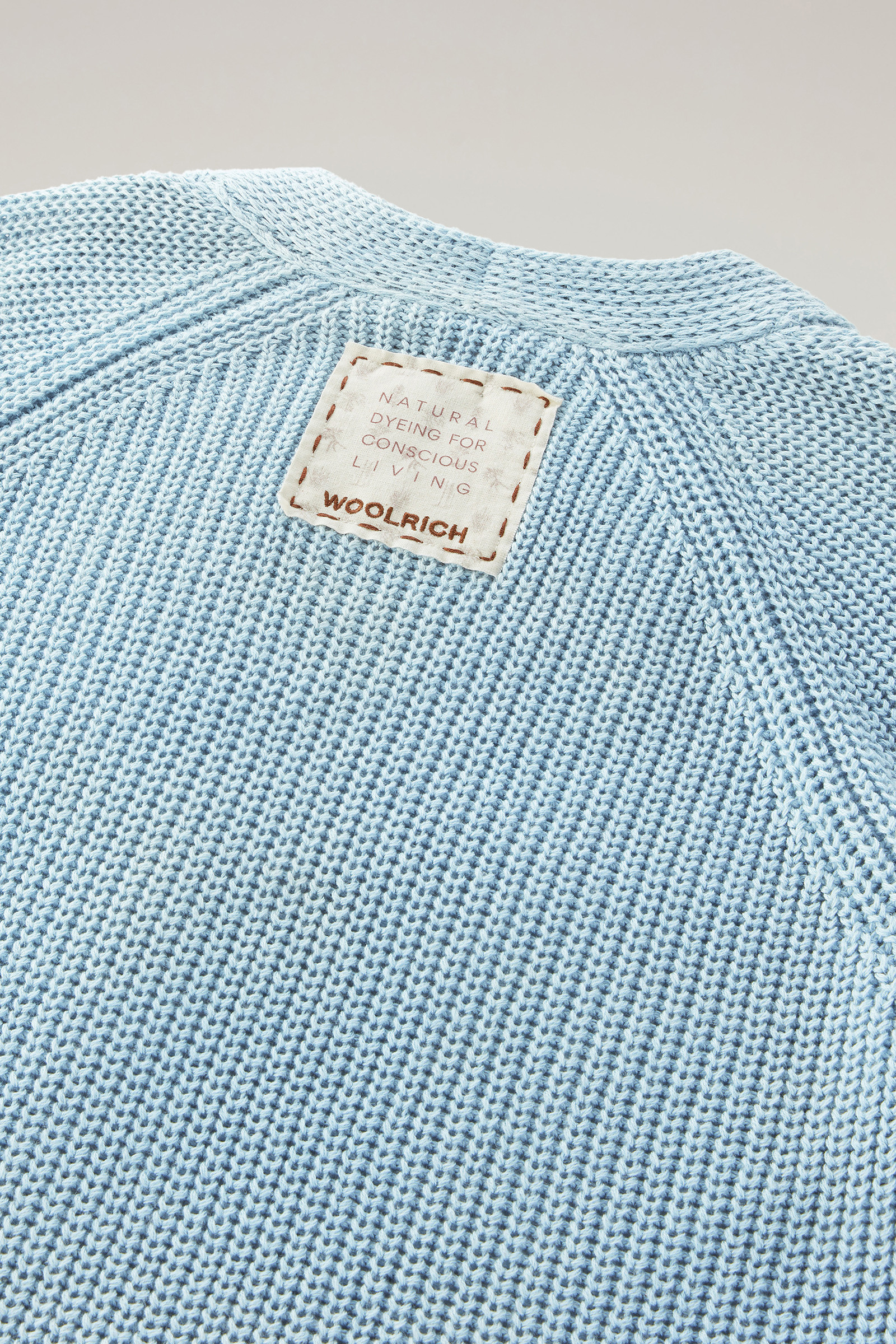 Cardigan in Pure Cotton with Natural Garment-Dye Finish Blue photo 9 | Woolrich