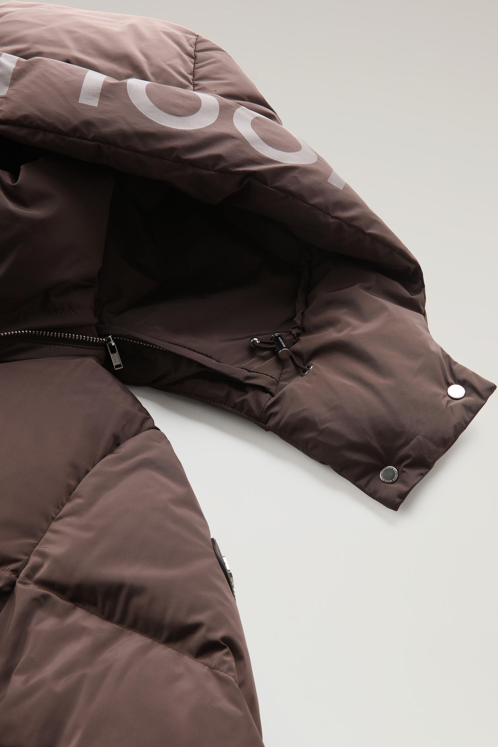 Aurora Long Parka in Stretch Nylon Brown photo 7 | Woolrich