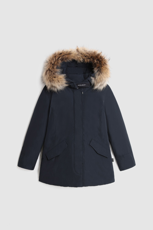 Arctic Parka Luxe da bambina con pelliccia removibile blu | Woolrich