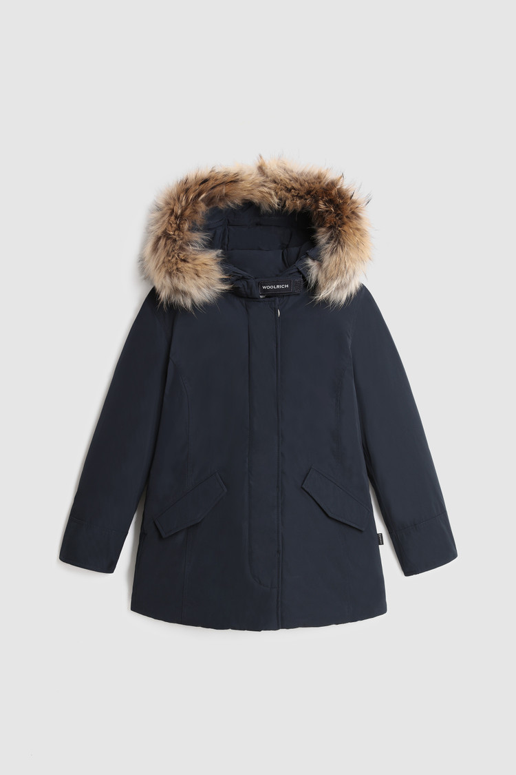Girl's Luxury Arctic Parka with removable raccoon fur