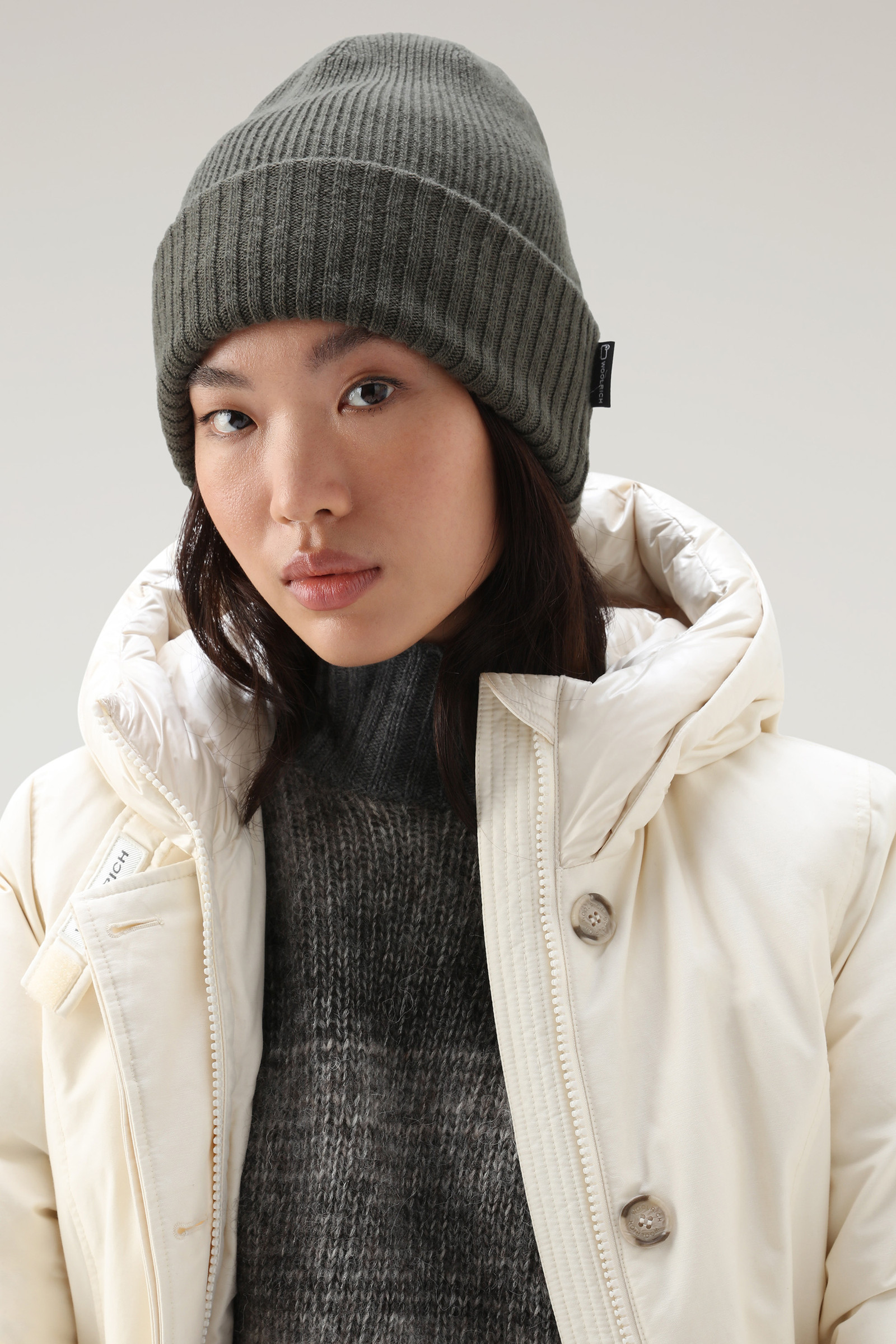 Unisex Wool-Cashmere Beanie Green photo 4 | Woolrich