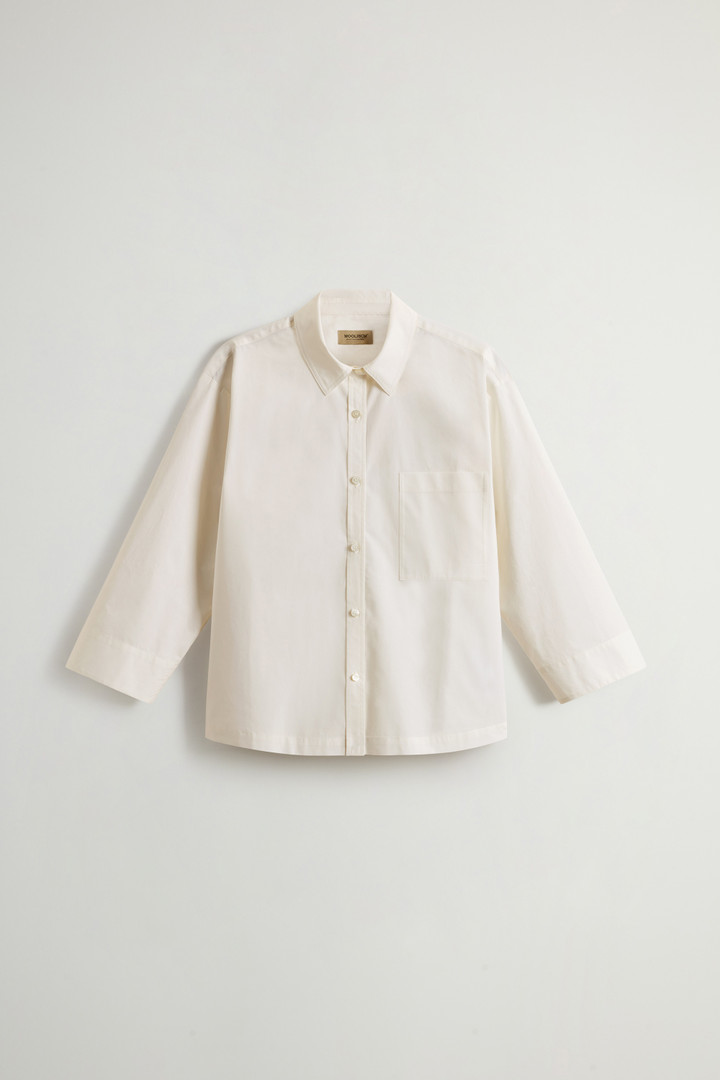 Shirt in Pure Cotton Poplin White photo 5 | Woolrich