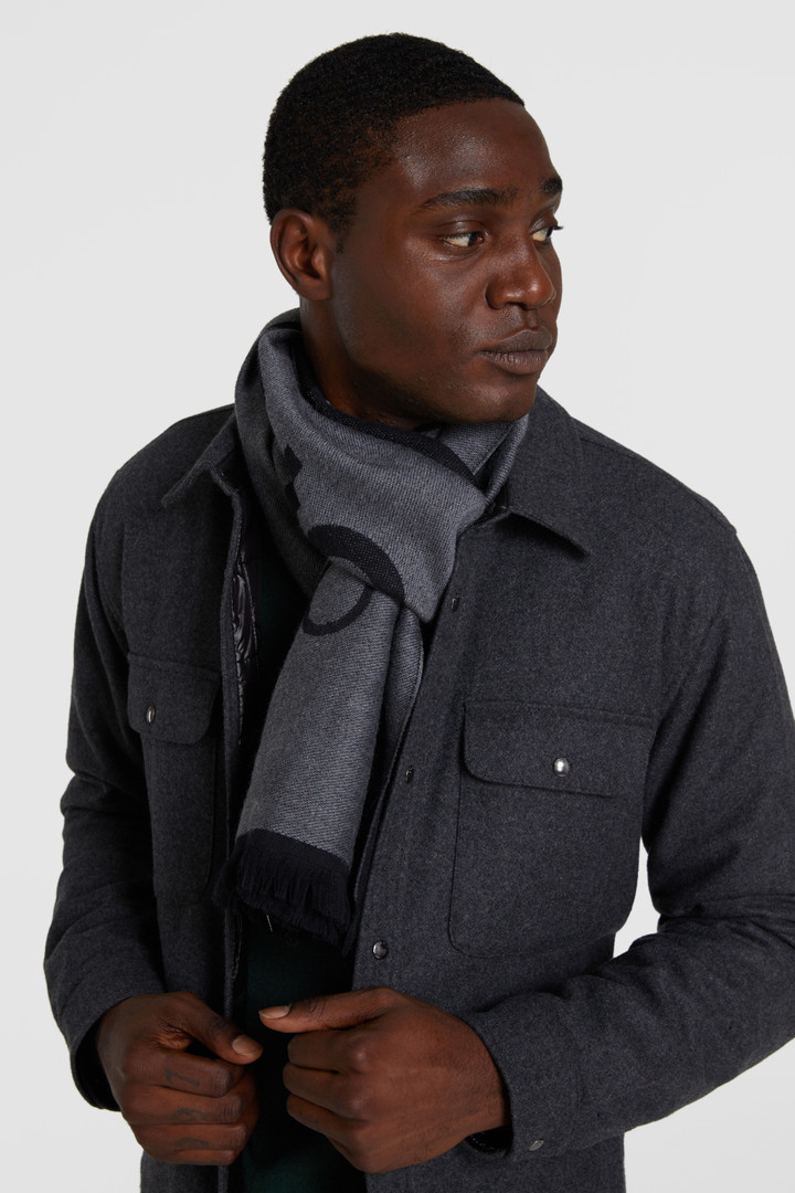Sciarpa in lana macro logo Woolrich