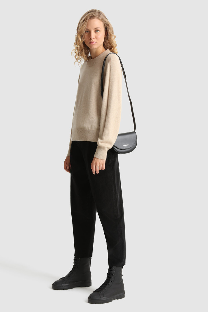 Jersey con cuello redondo de cashmere