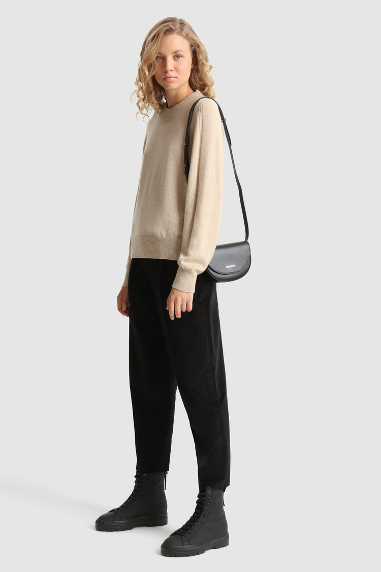 Jersey con cuello redondo de cashmere