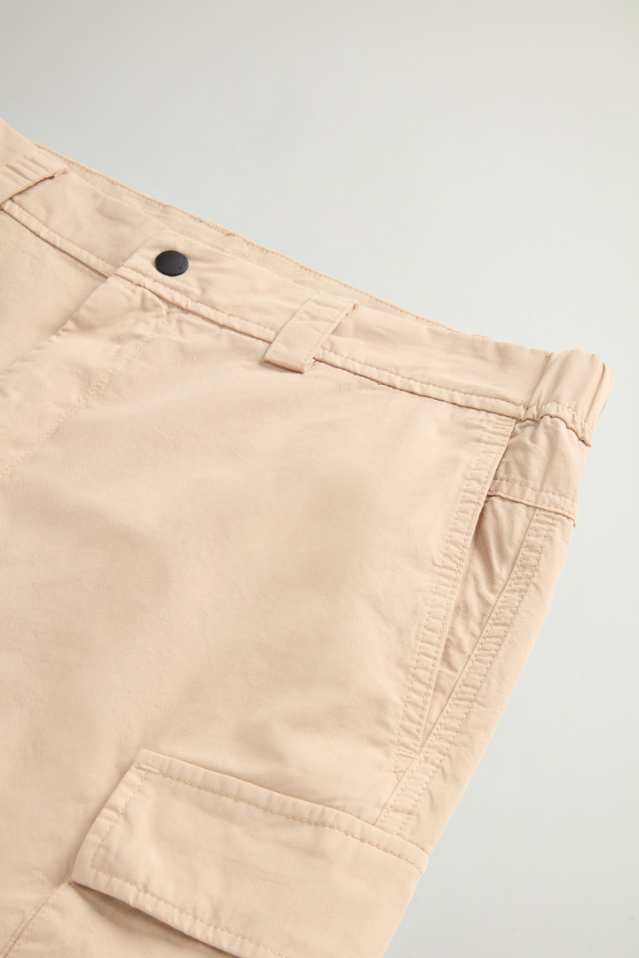 Garment-Dyed Cargo Short in Pure Cotton Beige photo 3 | Woolrich