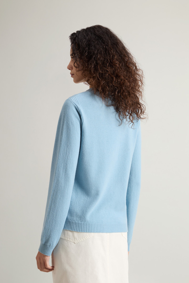 Pure Cashmere Sweater with Boat Neck Blue photo 3 | Woolrich