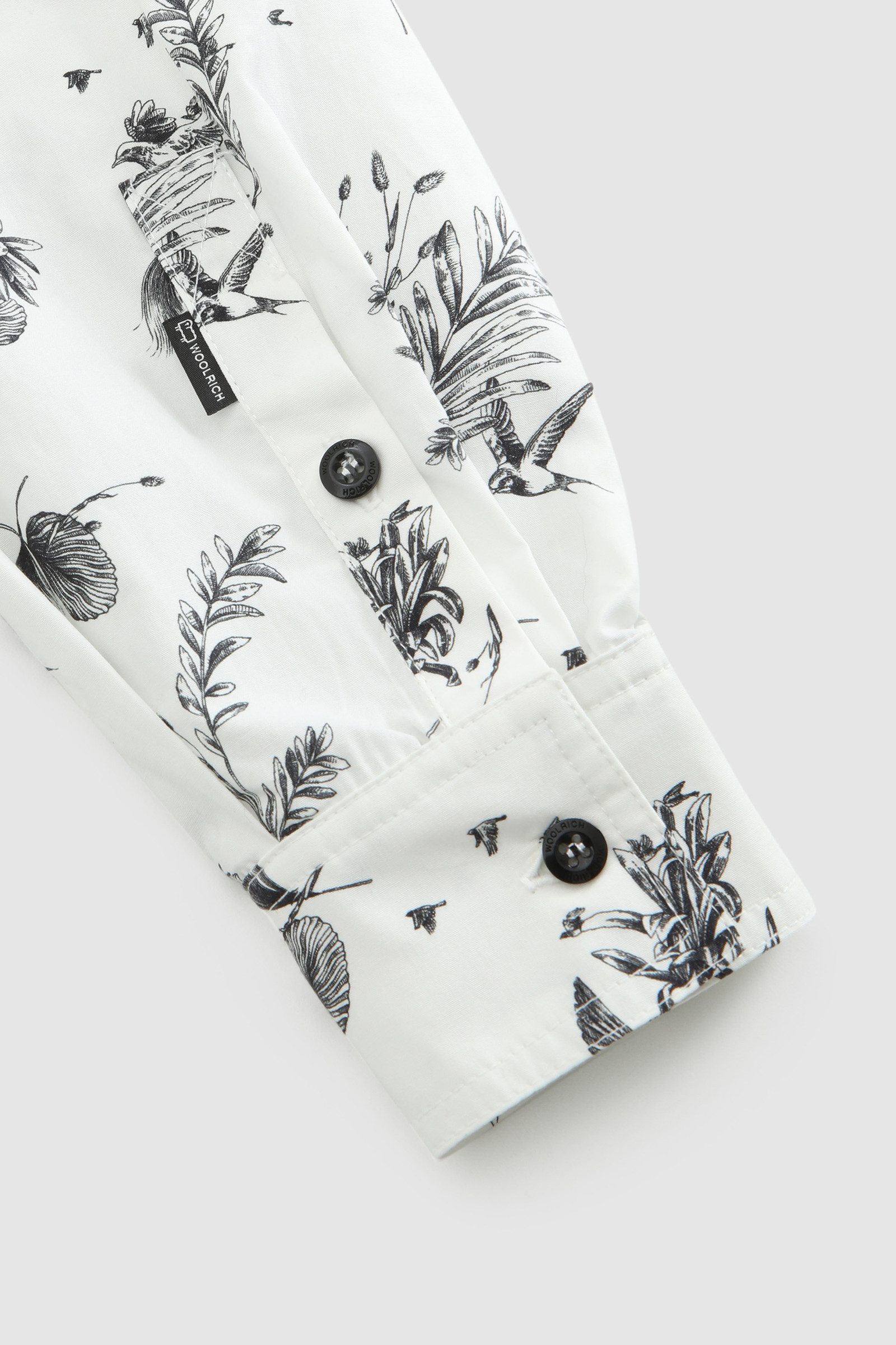 Camisa Wilderness de popelina de algodón blanco photo 6 | Woolrich