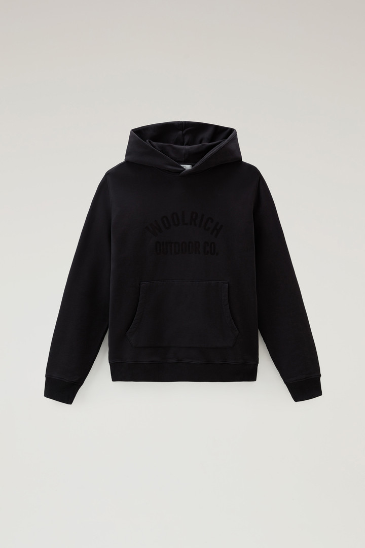 Hoodie in Pure Cotton Black photo 5 | Woolrich
