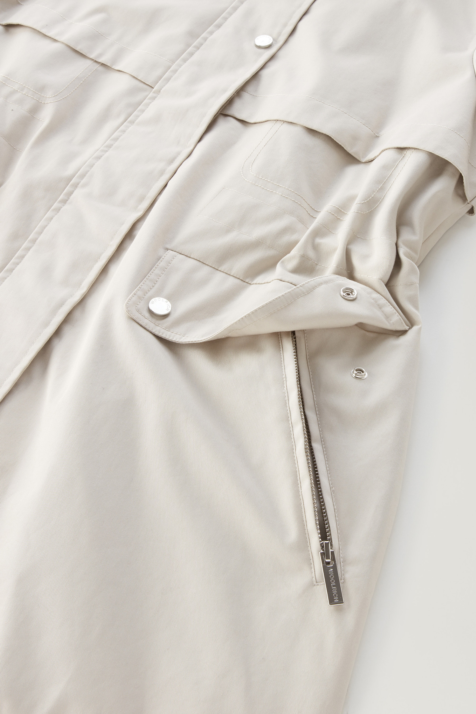 Havice Summer Parka en pur coton blanc photo 9 | Woolrich