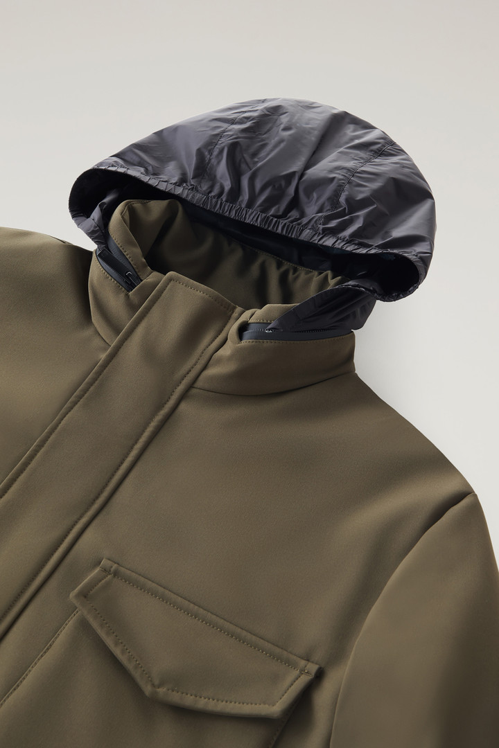 Field Jacket in Tech Softshell Green photo 3 | Woolrich