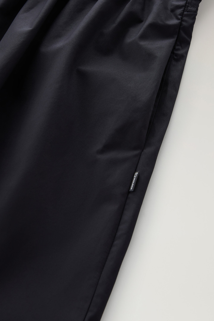 Short Dress in Pure Cotton Poplin Black photo 8 | Woolrich