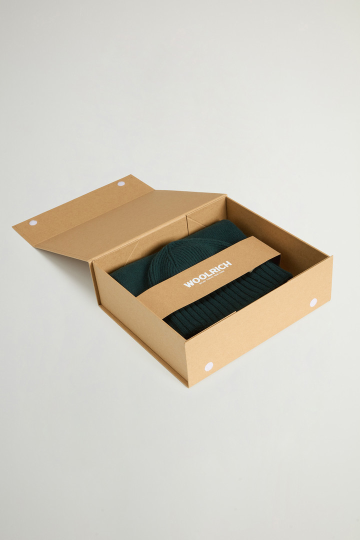 Gift Set with Wool-Blend Beanie and Scarf Green photo 3 | Woolrich