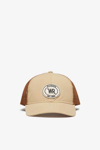 Baseball-Kappe aus recyceltem Gewebe mit Logo Beige | Woolrich