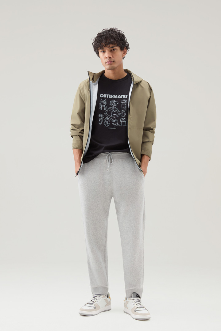 T-shirt in puro cotone con stampa Outermates Nero photo 2 | Woolrich