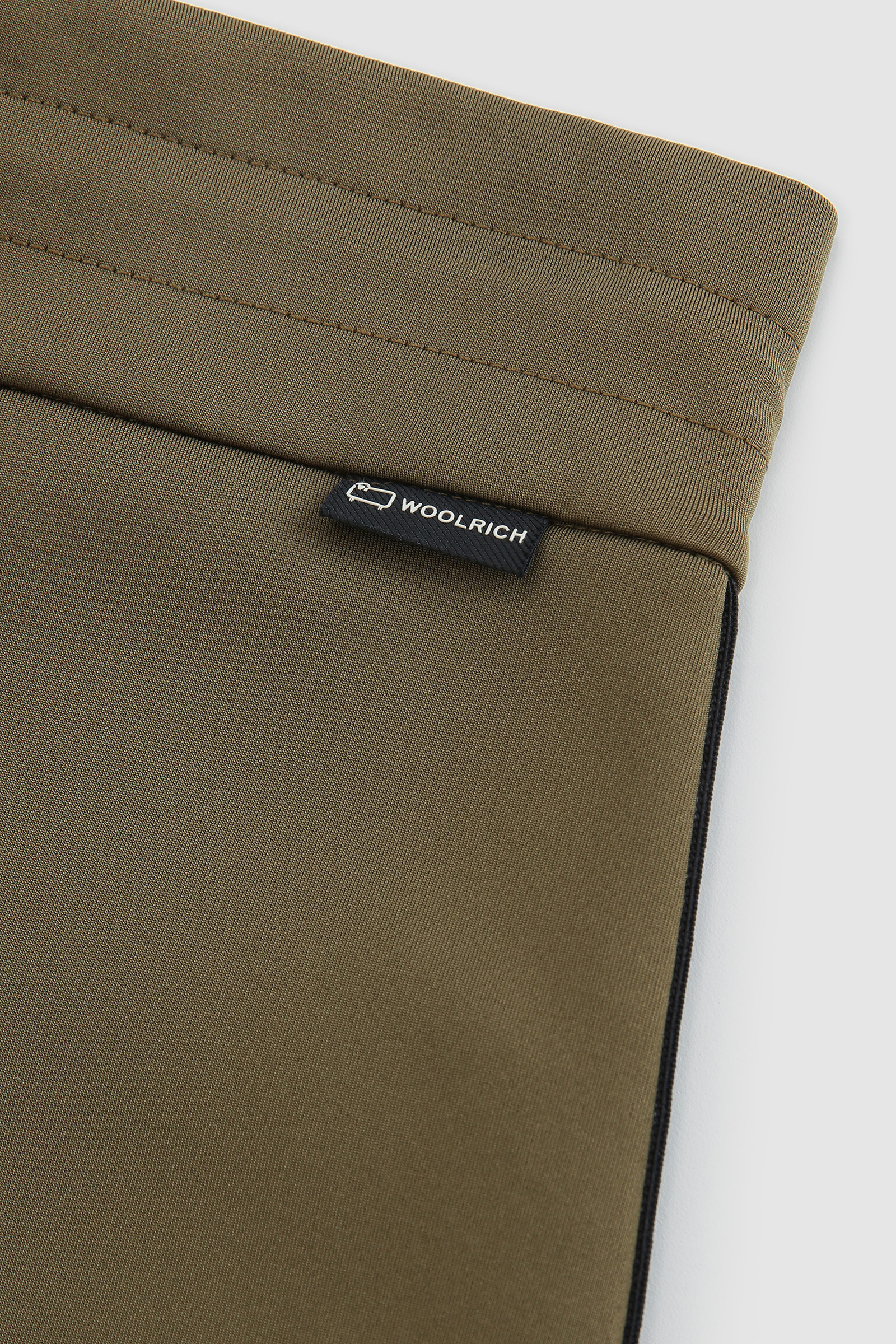 Fleece Cotton Pant with Side Logo Green photo 7 | Woolrich