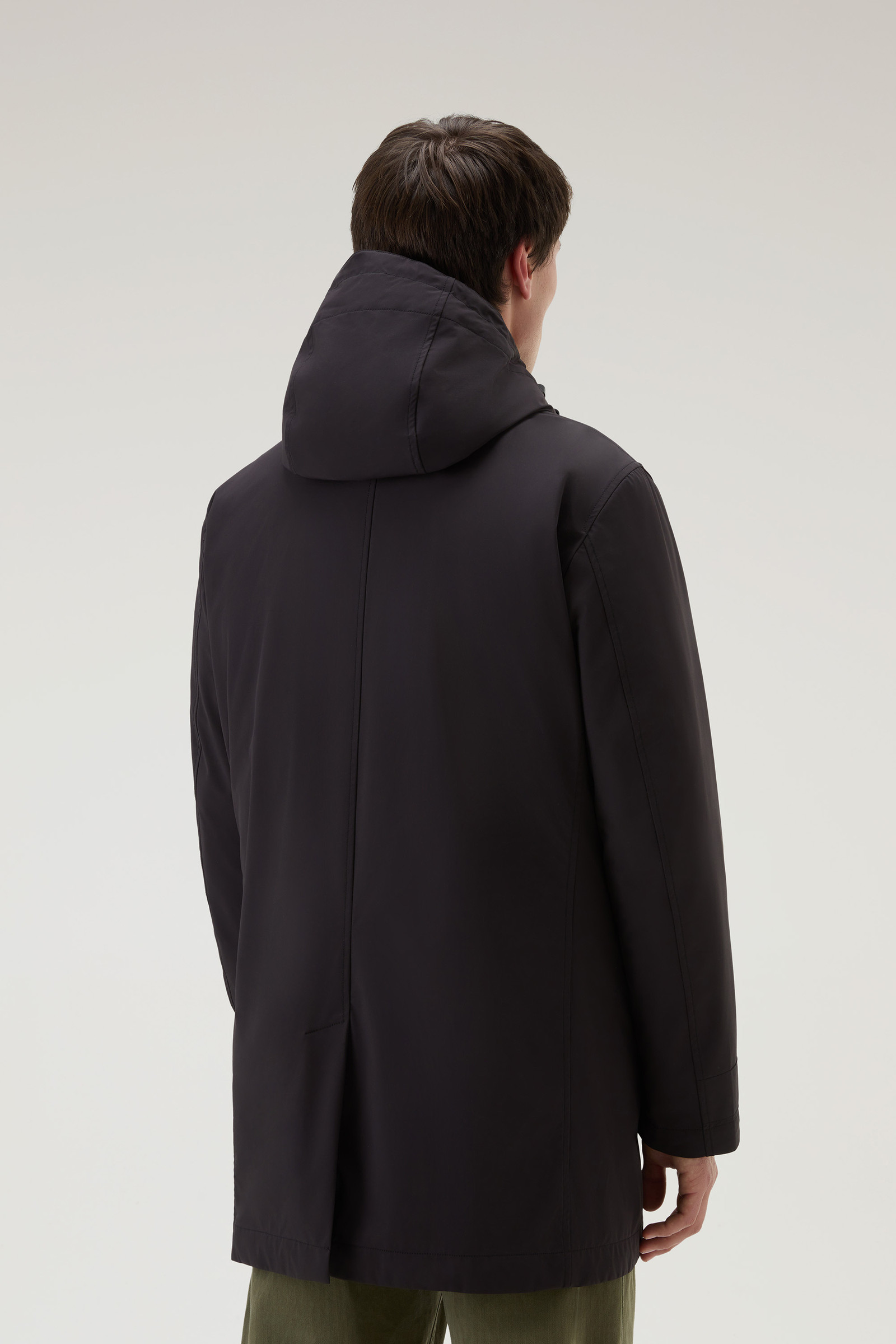 3-in-1 wattierte Jacke aus Stretch-Nylon mit abnehmbarer Steppjacke schwarz photo 3 | Woolrich
