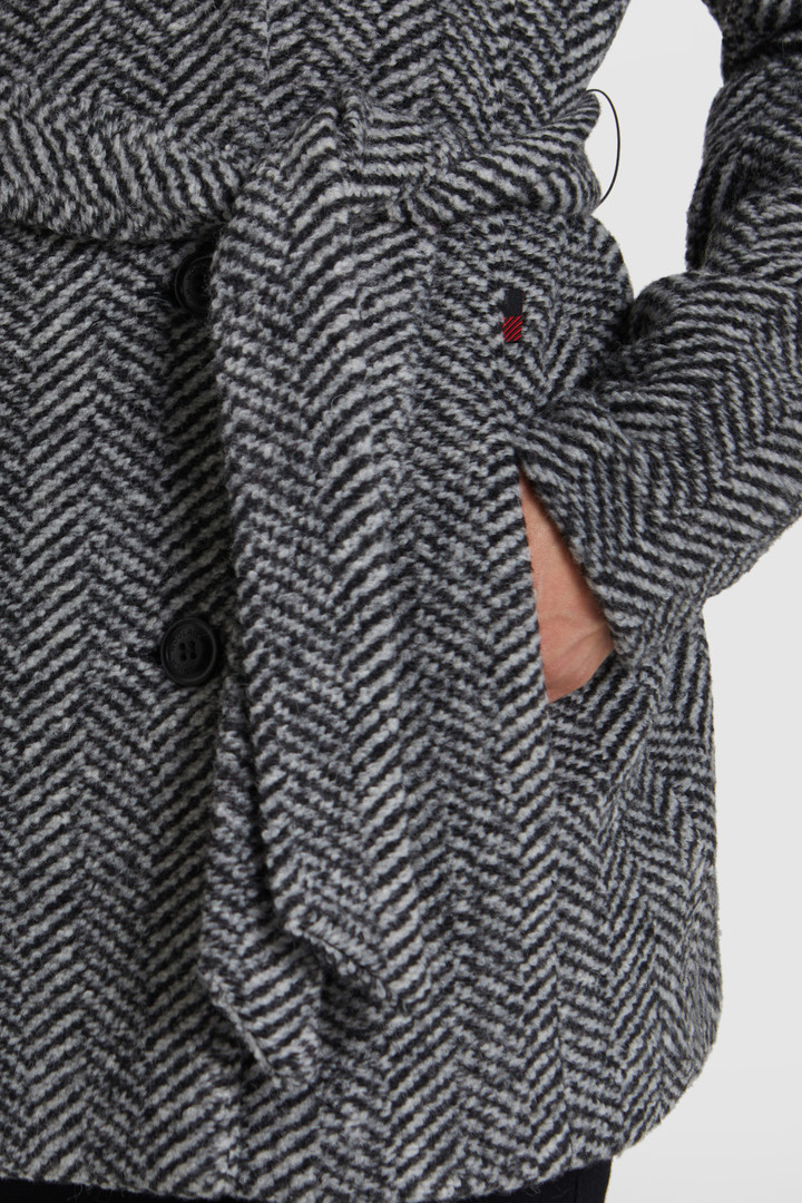 Belted wool coat