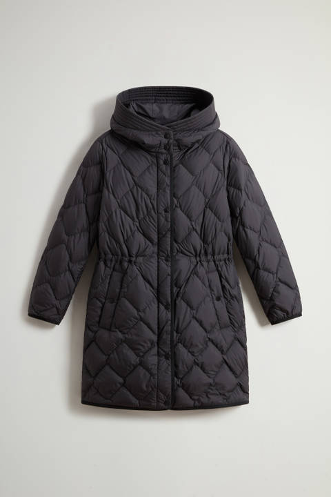 Heritage Parka in Microfiber with Hood and Visor Black photo 2 | Woolrich