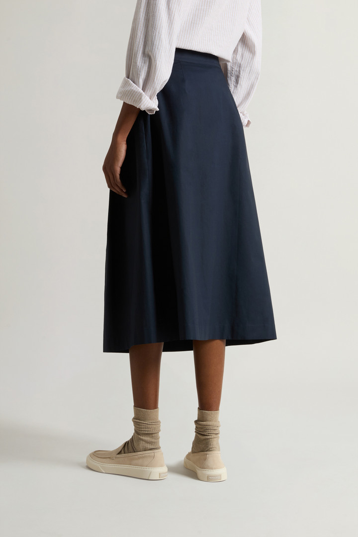 Pure Cotton Poplin Skirt Blue photo 3 | Woolrich