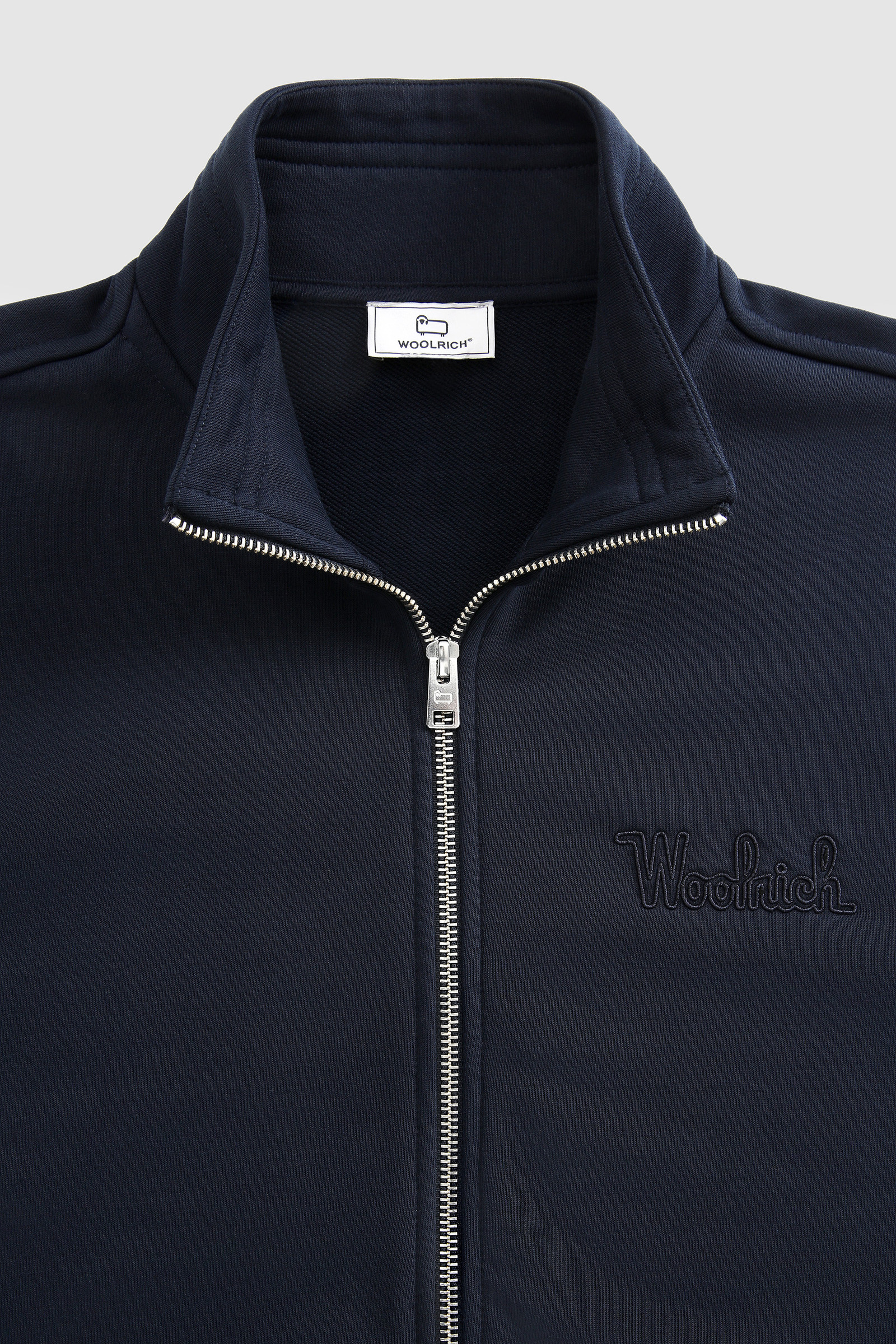 Sweat Luxe Track avec logo vintage brodé bleu photo 5 | Woolrich