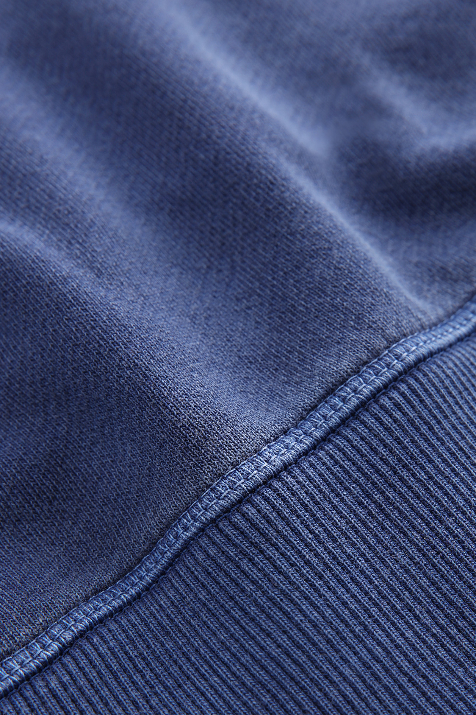 Hoodie in Garment-Dyed Cotton Blue photo 8 | Woolrich