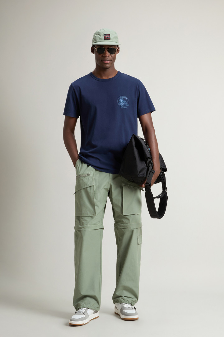 T-shirt in puro cotone Blu photo 2 | Woolrich