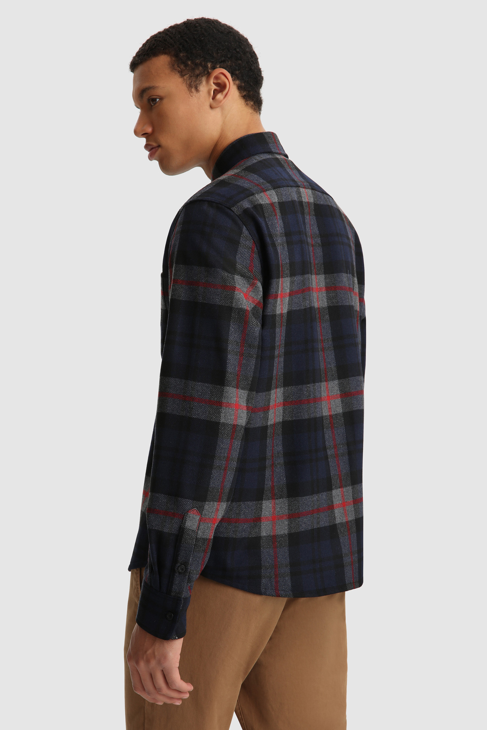 Trout Run Flannel Shirt - Made in Usa Blue photo 4 | Woolrich