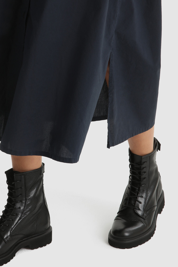 Long-sleeve Popeline dress