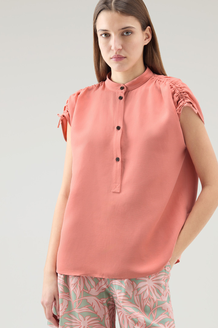 Blouse in Linen Blend Pink photo 4 | Woolrich