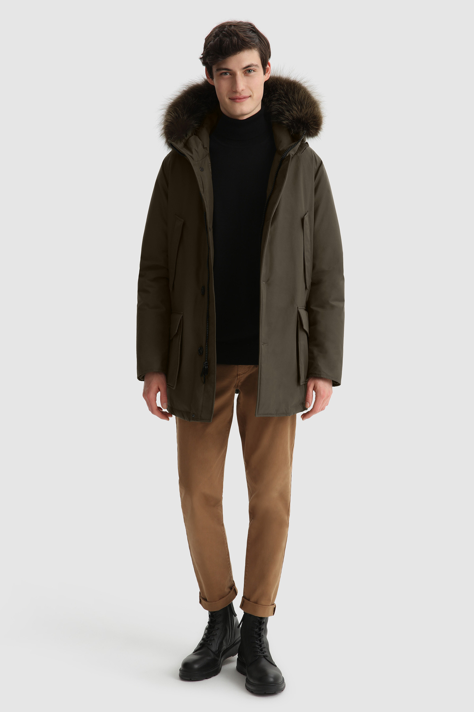 Arctic Parka con piel teñida