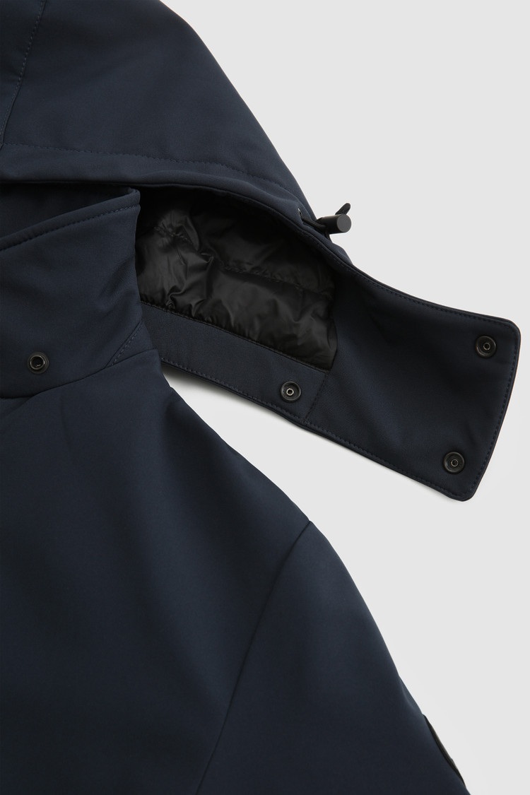Giacca Barrow Mac in soft shell con cappuccio removibile