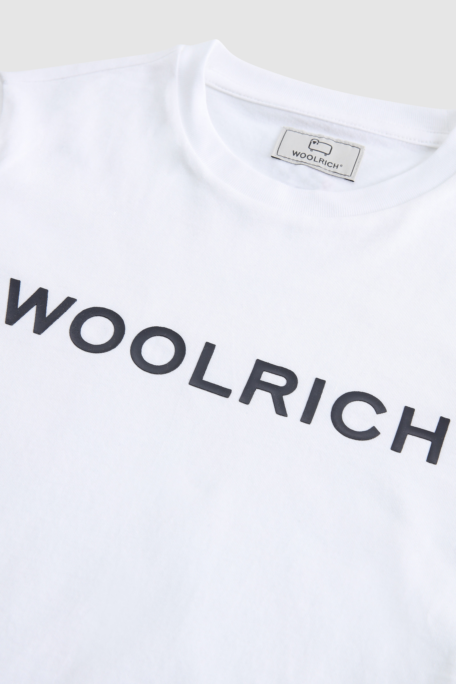 Boy's organic cotton tee with logo White photo 3 | Woolrich