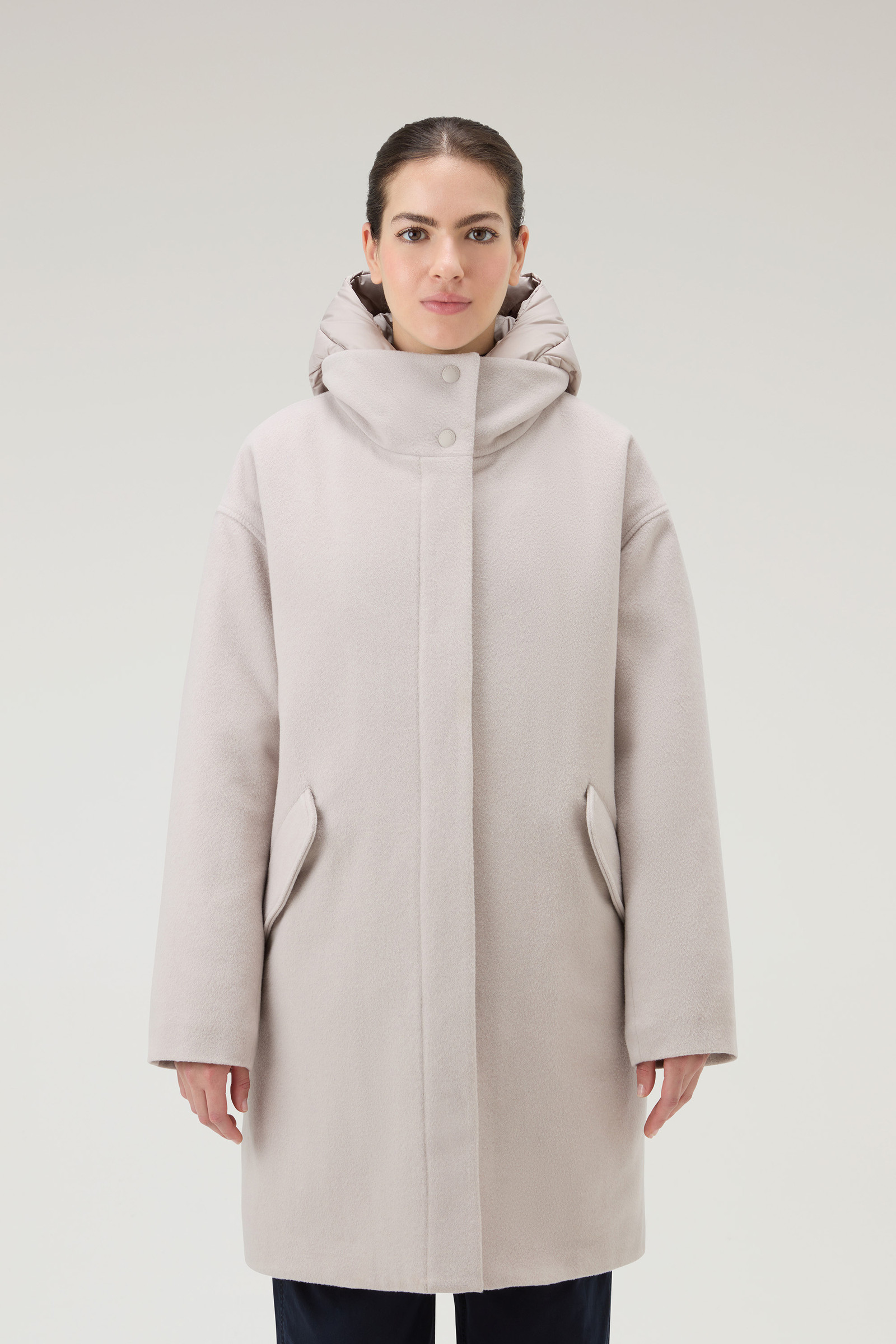 2-in-1 Kuna Parka in Italian Recycled Wool and Cashmere Blend