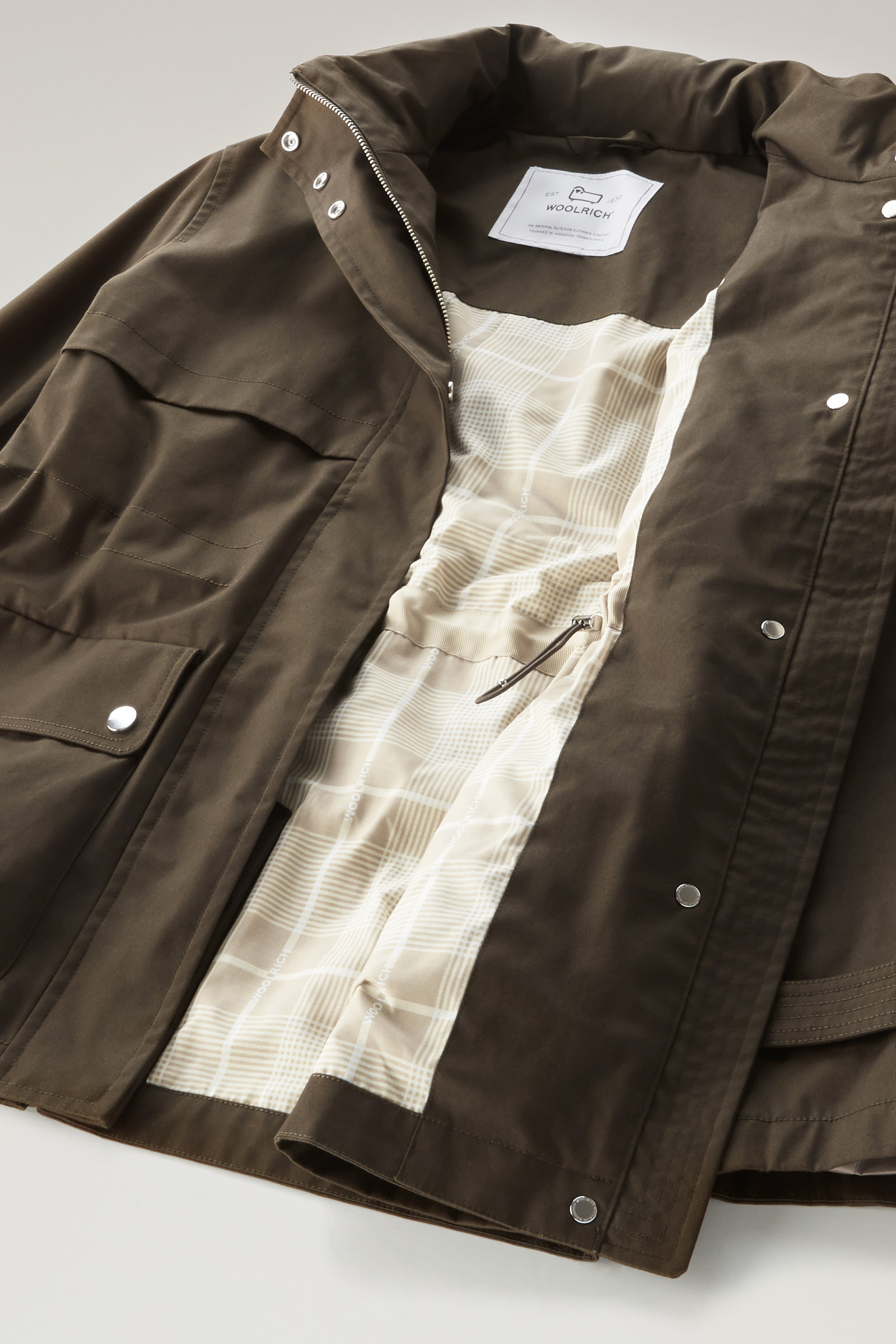 Havice Field Jacket with Foldable Hood Green photo 11 | Woolrich